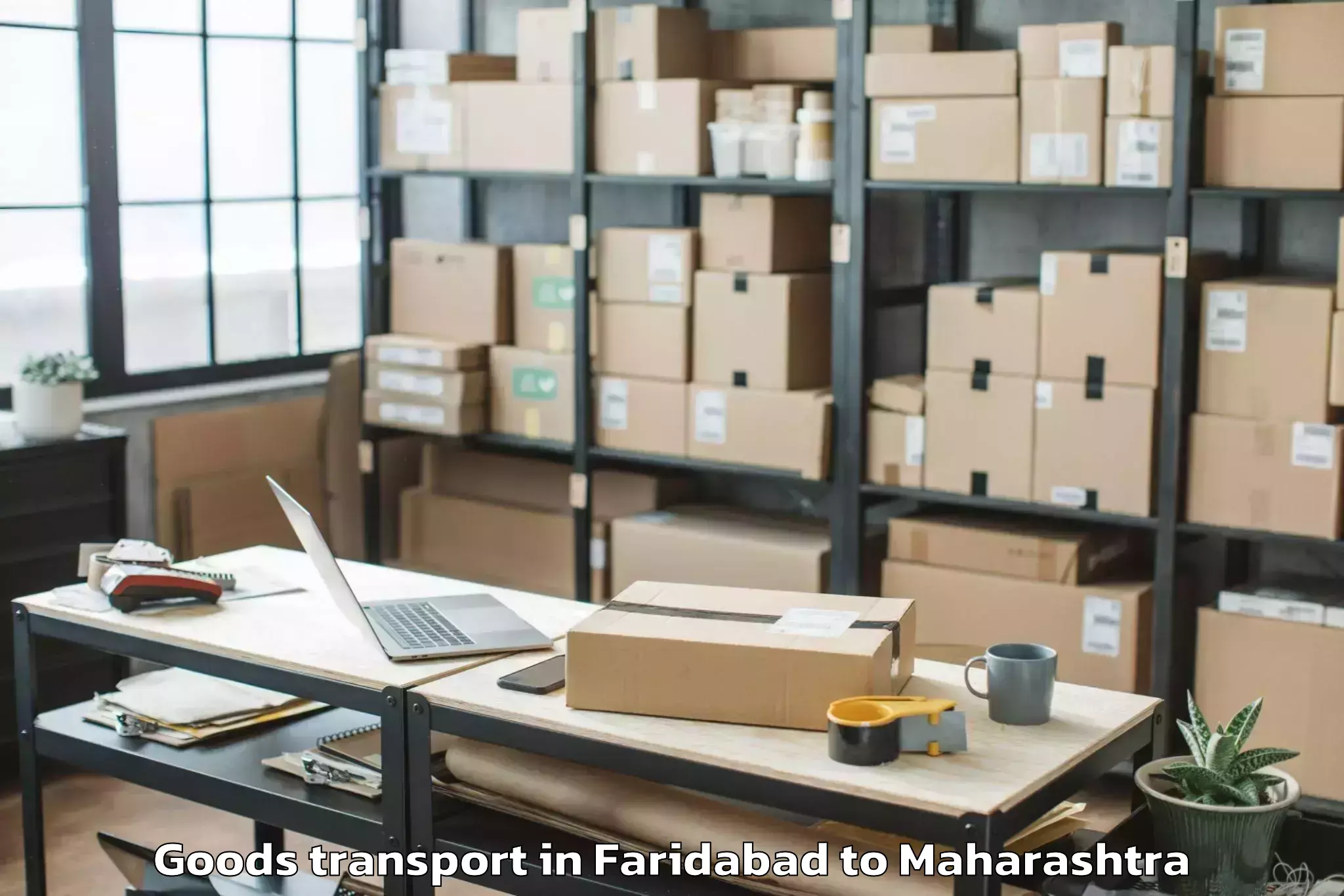 Book Faridabad to Jafrabad Jalna Goods Transport